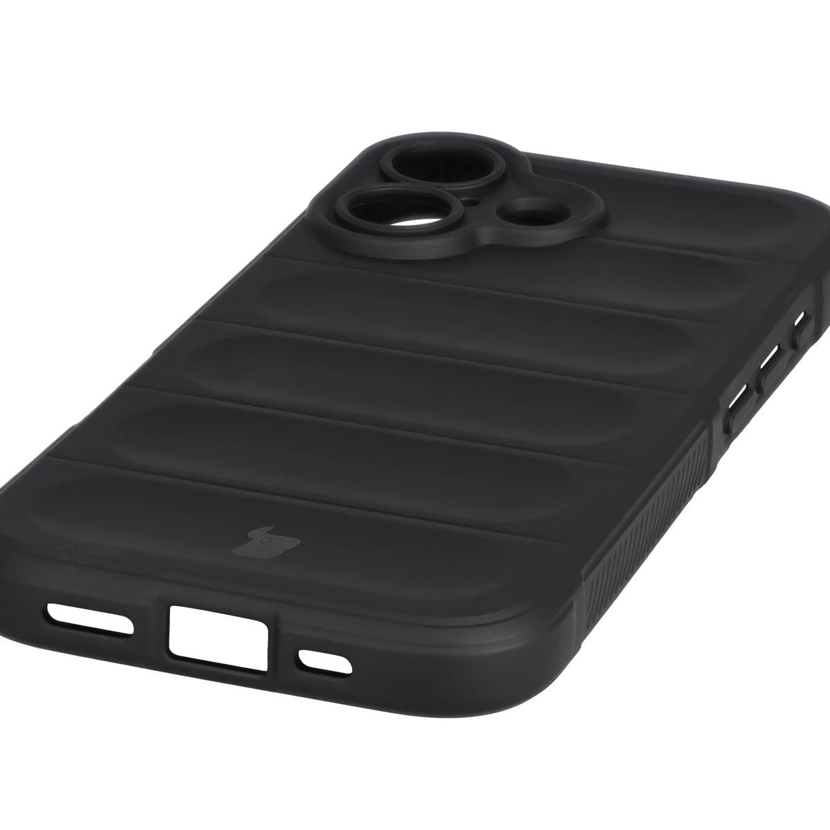 Robuste Handyhülle + gehärtetem Glas für iPhone 17, Bizon Tur Pack, Schwarz