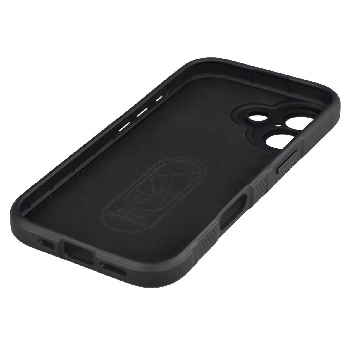 Robuste Handyhülle + gehärtetem Glas für iPhone 17, Bizon Tur Pack, Schwarz