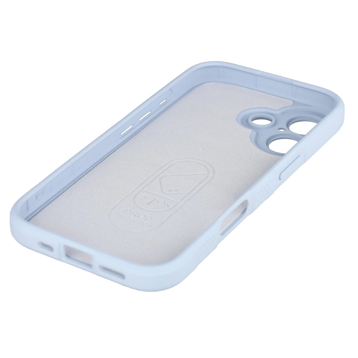 Robuste Handyhülle + gehärtetem Glas für iPhone 17, Bizon Tur Pack, Hellblau