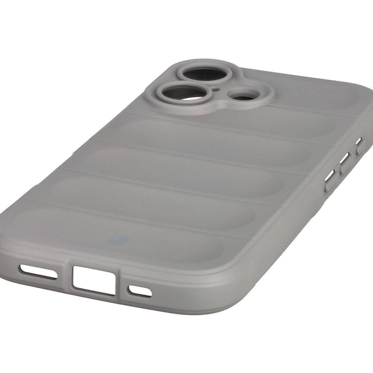 Robuste Handyhülle + gehärtetem Glas für iPhone 17, Bizon Tur Pack, Hellgrau
