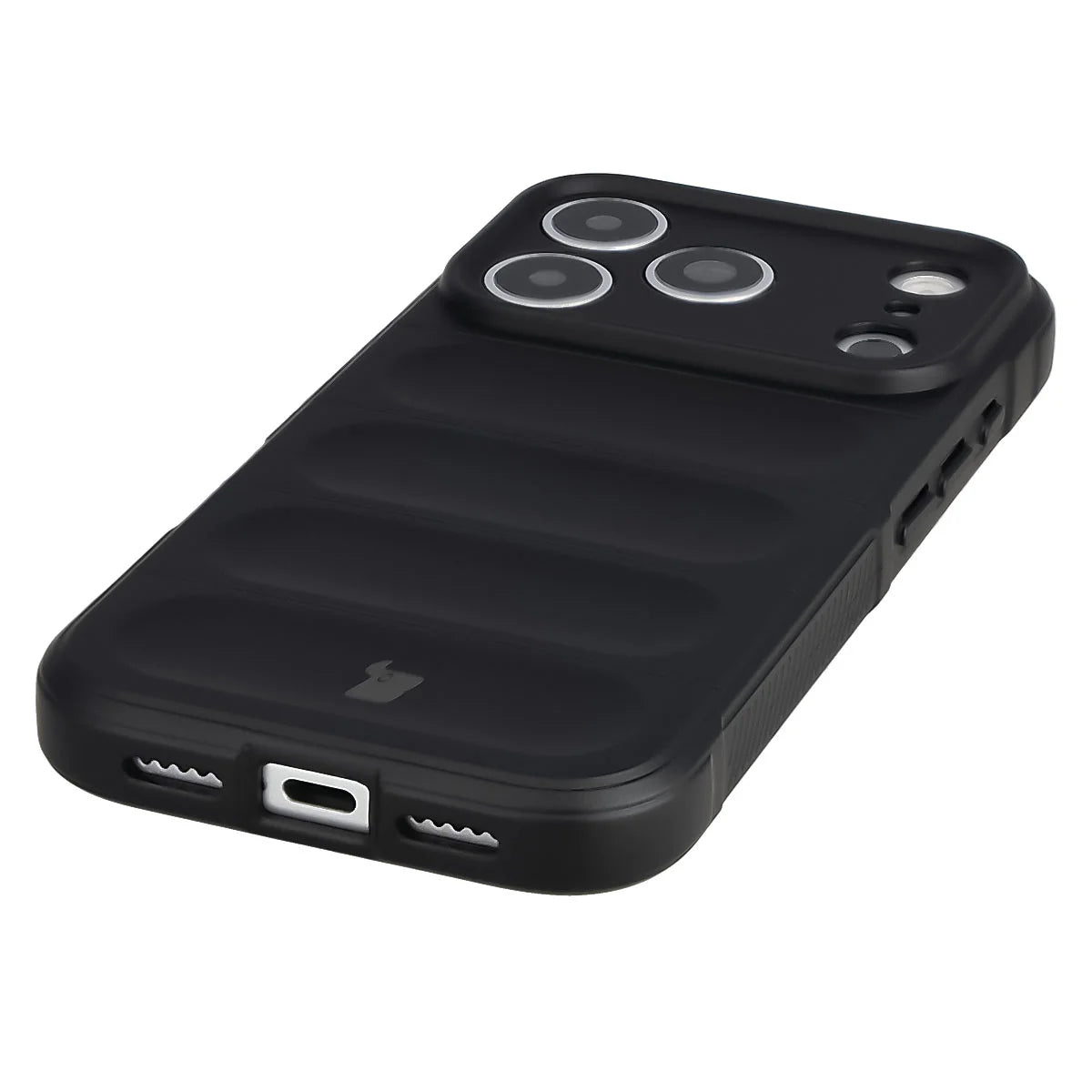 Robuste Handyhülle + gehärtetem Glas für iPhone 17 Pro, Bizon Tur Pack, Schwarz