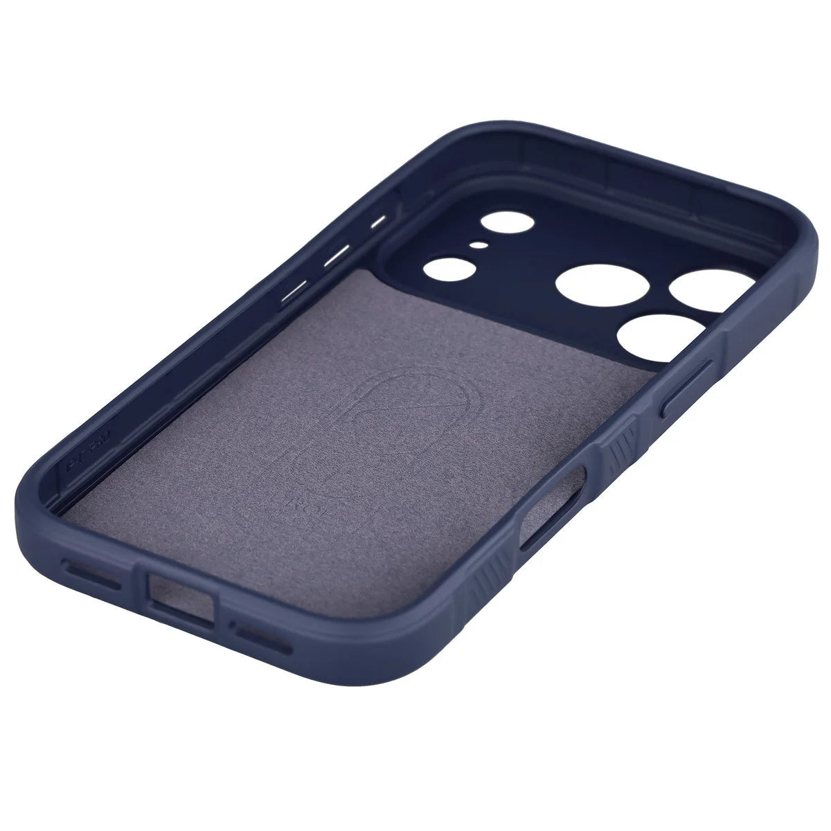 Robuste Handyhülle + gehärtetem Glas für iPhone 17 Pro, Bizon Tur Pack, Dunkelblau