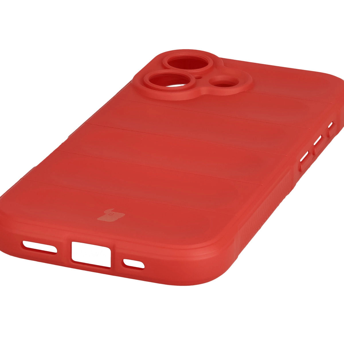 Robuste Handyhülle + gehärtetem Glas für iPhone 17, Bizon Tur Pack, Rot