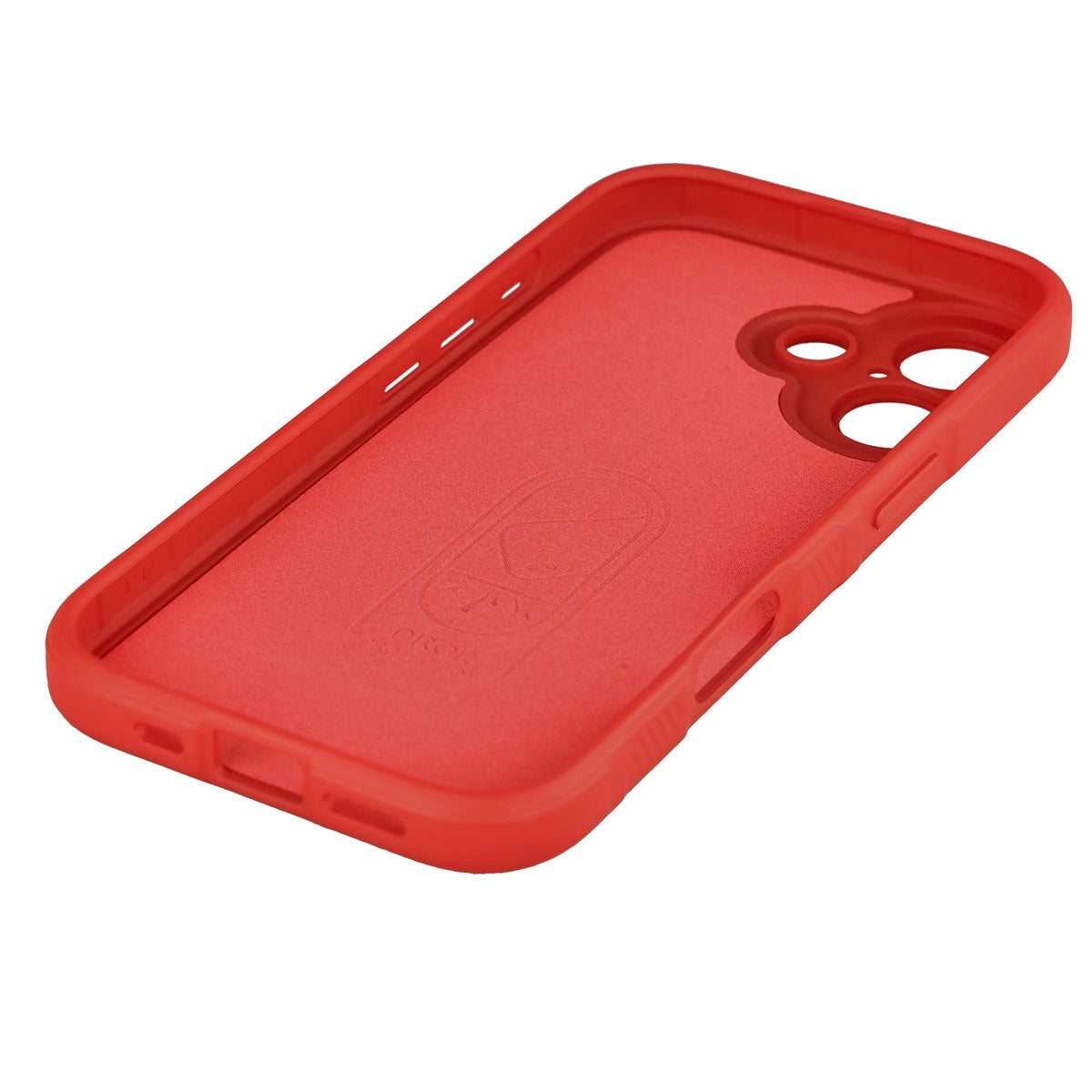 Robuste Handyhülle + gehärtetem Glas für iPhone 17, Bizon Tur Pack, Rot