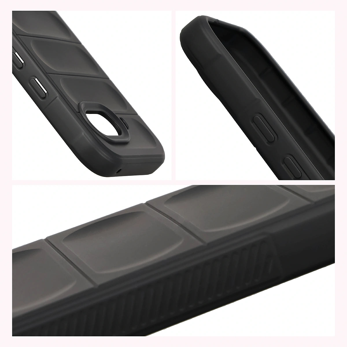 Robuste Handyhülle + gehärtetem Glas für Google Pixel 10a, Bizon Tur Pack, Schwarz