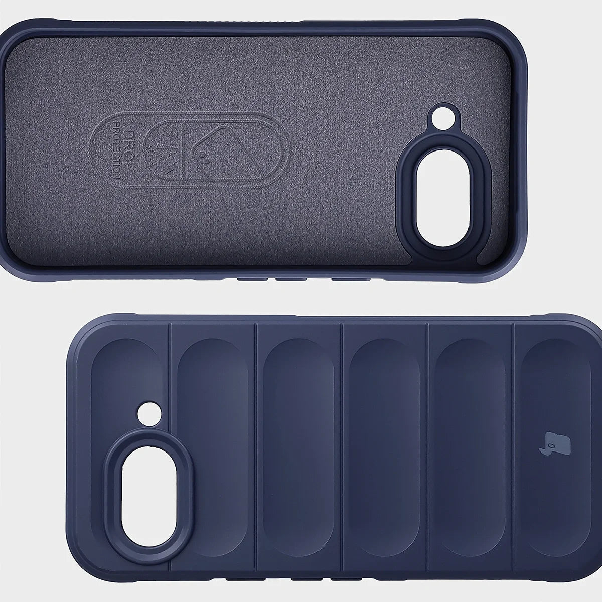 Robuste Handyhülle + gehärtetem Glas für Google Pixel 10a, Bizon Tur Pack, Dunkelblau