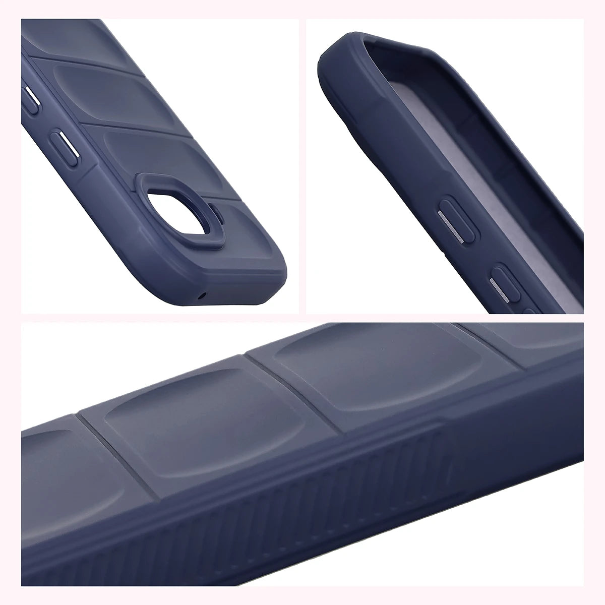 Robuste Handyhülle + gehärtetem Glas für Google Pixel 10a, Bizon Tur Pack, Dunkelblau
