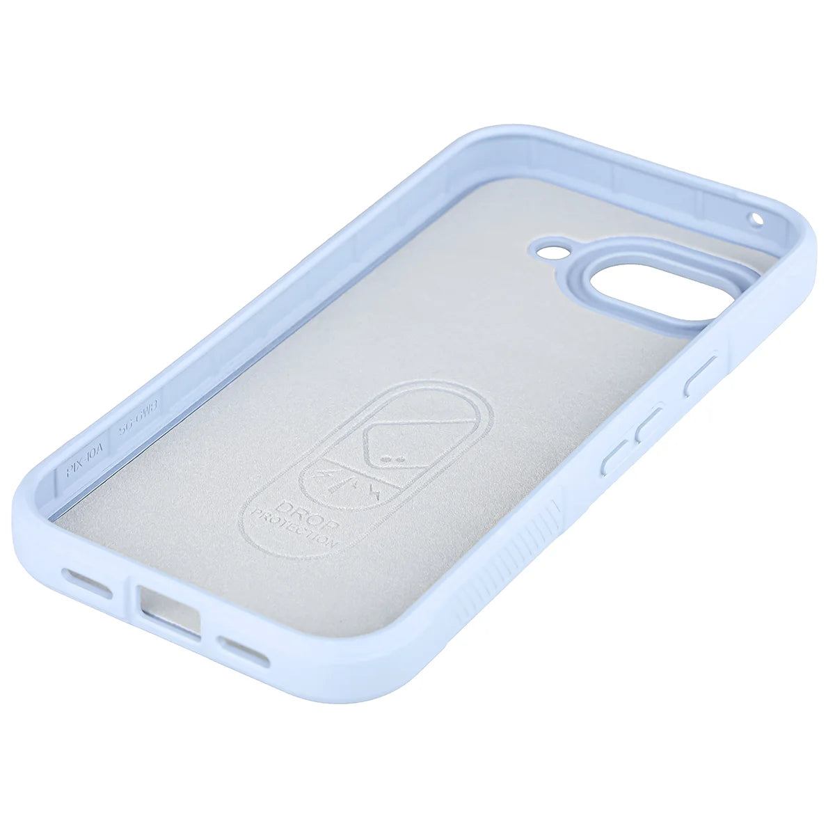 Robuste Handyhülle + gehärtetem Glas für Google Pixel 10a, Bizon Tur Pack, Hellblau