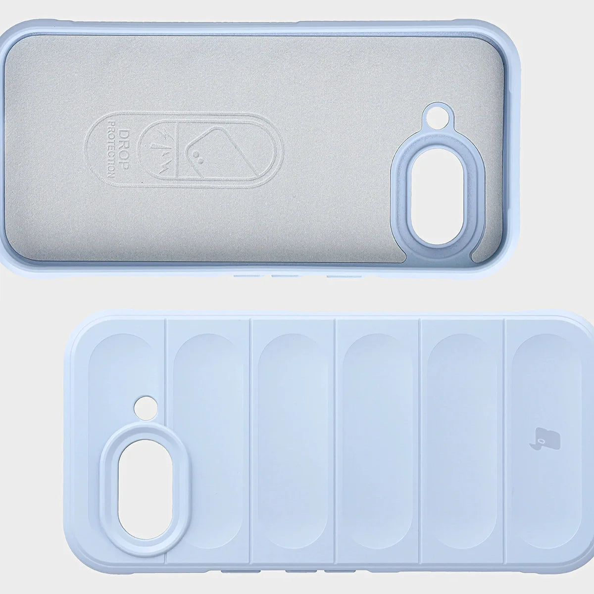 Robuste Handyhülle + gehärtetem Glas für Google Pixel 10a, Bizon Tur Pack, Hellblau