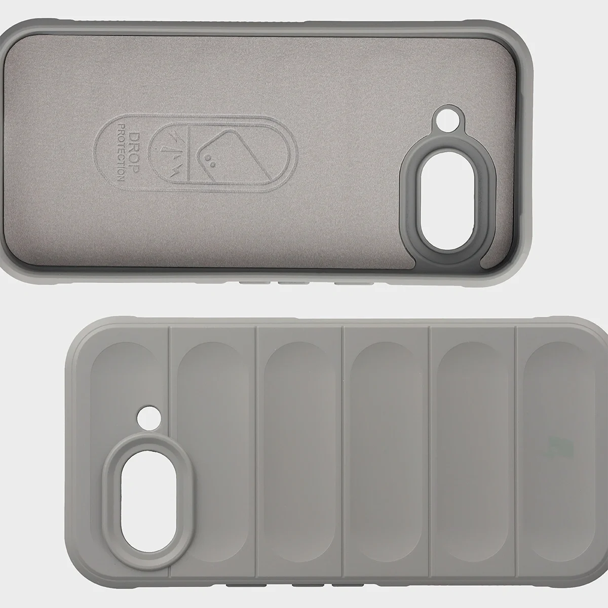 Robuste Handyhülle + gehärtetem Glas für Google Pixel 10a, Bizon Tur Pack, Hellgrau