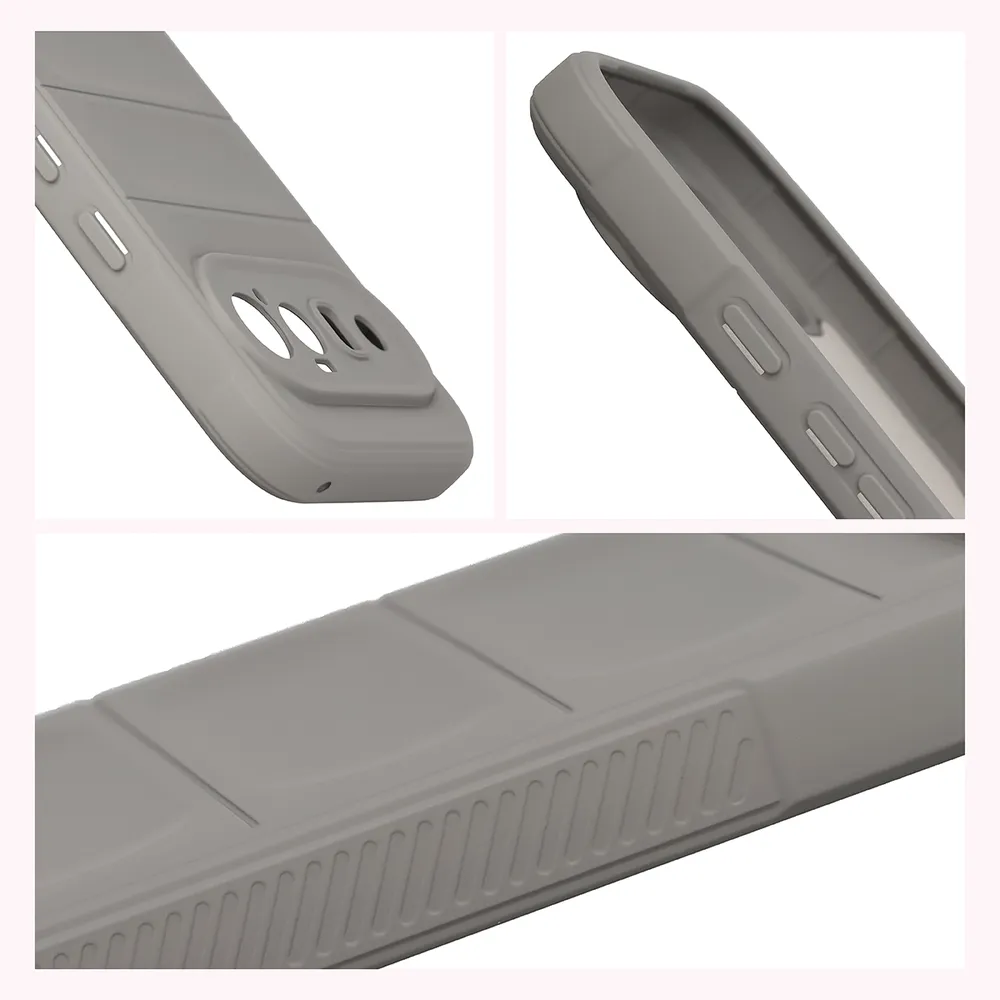 Robuste Handyhülle + gehärtetem Glas für Google Pixel 11, Bizon Tur Pack, Hellgrau (8/10)
