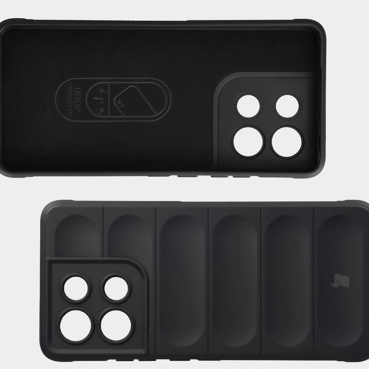 Robuste Handyhülle + gehärtetem Glas für Motorola Moto G86 5G / G86 Power 5G, Bizon Tur Pack, Schwarz