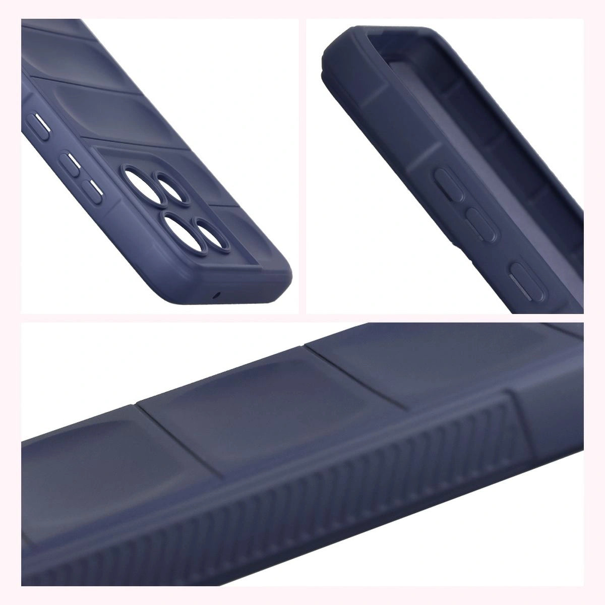 Robuste Handyhülle + gehärtetem Glas für Motorola Moto G86 5G / G86 Power 5G, Bizon Tur Pack, Dunkelblau