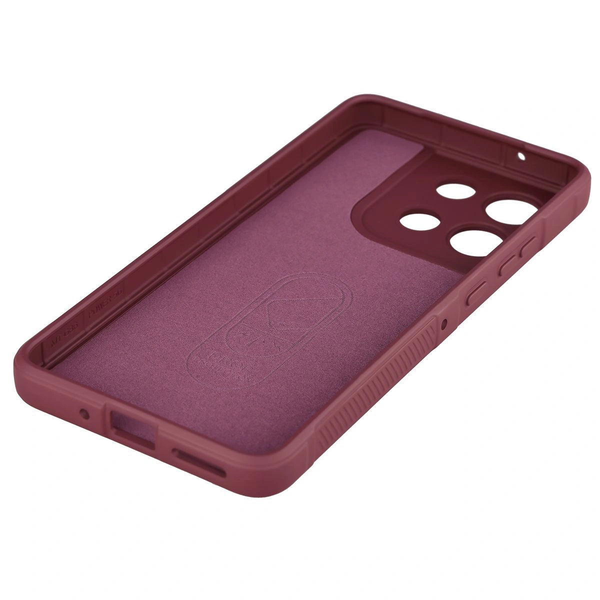 Robuste Handyhülle + gehärtetem Glas für Motorola Moto G86 5G / G86 Power 5G, Bizon Tur Pack, Burgunderrot
