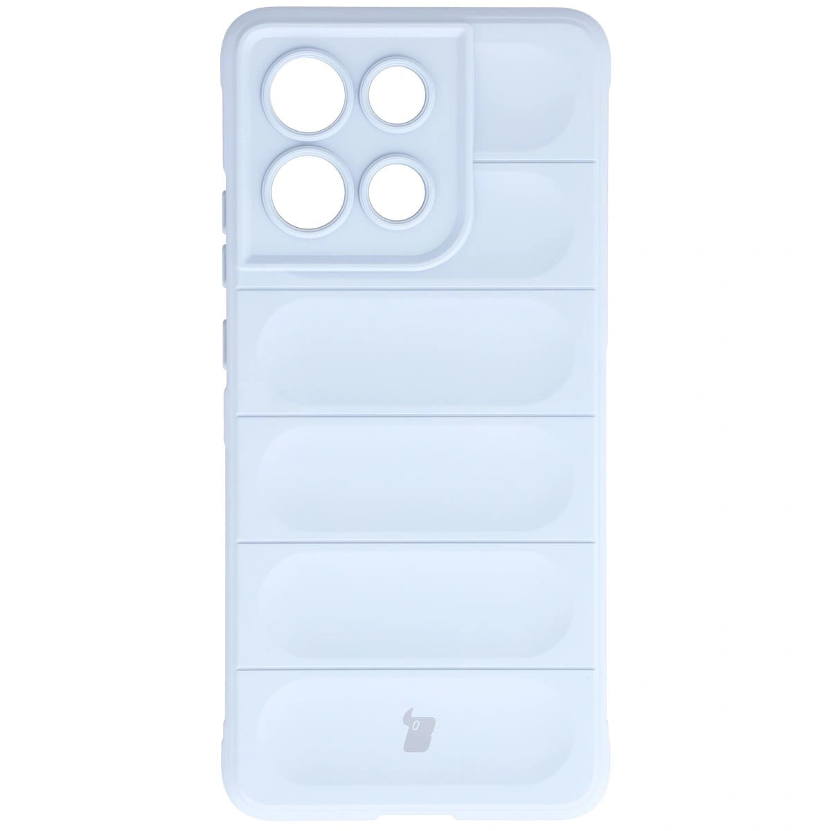 Robuste Handyhülle + gehärtetem Glas für Motorola Moto G86 5G / G86 Power 5G, Bizon Tur Pack, Hellblau