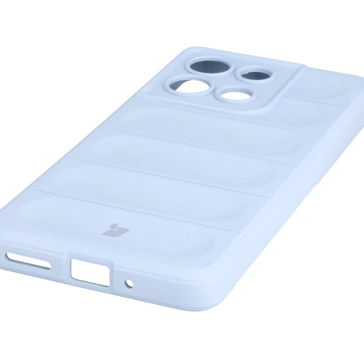Robuste Handyhülle + gehärtetem Glas für Motorola Moto G86 5G / G86 Power 5G, Bizon Tur Pack, Hellblau