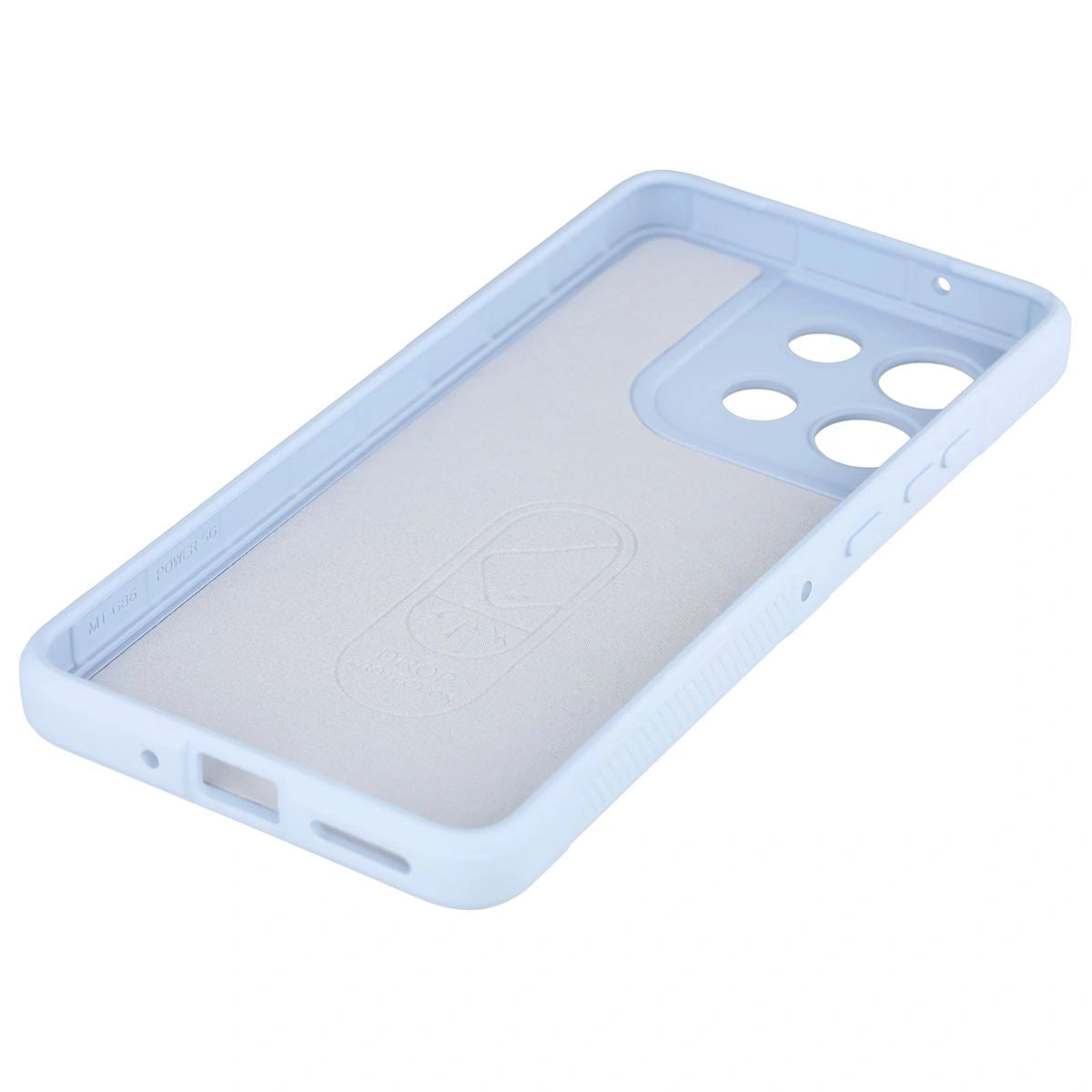 Robuste Handyhülle + gehärtetem Glas für Motorola Moto G86 5G / G86 Power 5G, Bizon Tur Pack, Hellblau