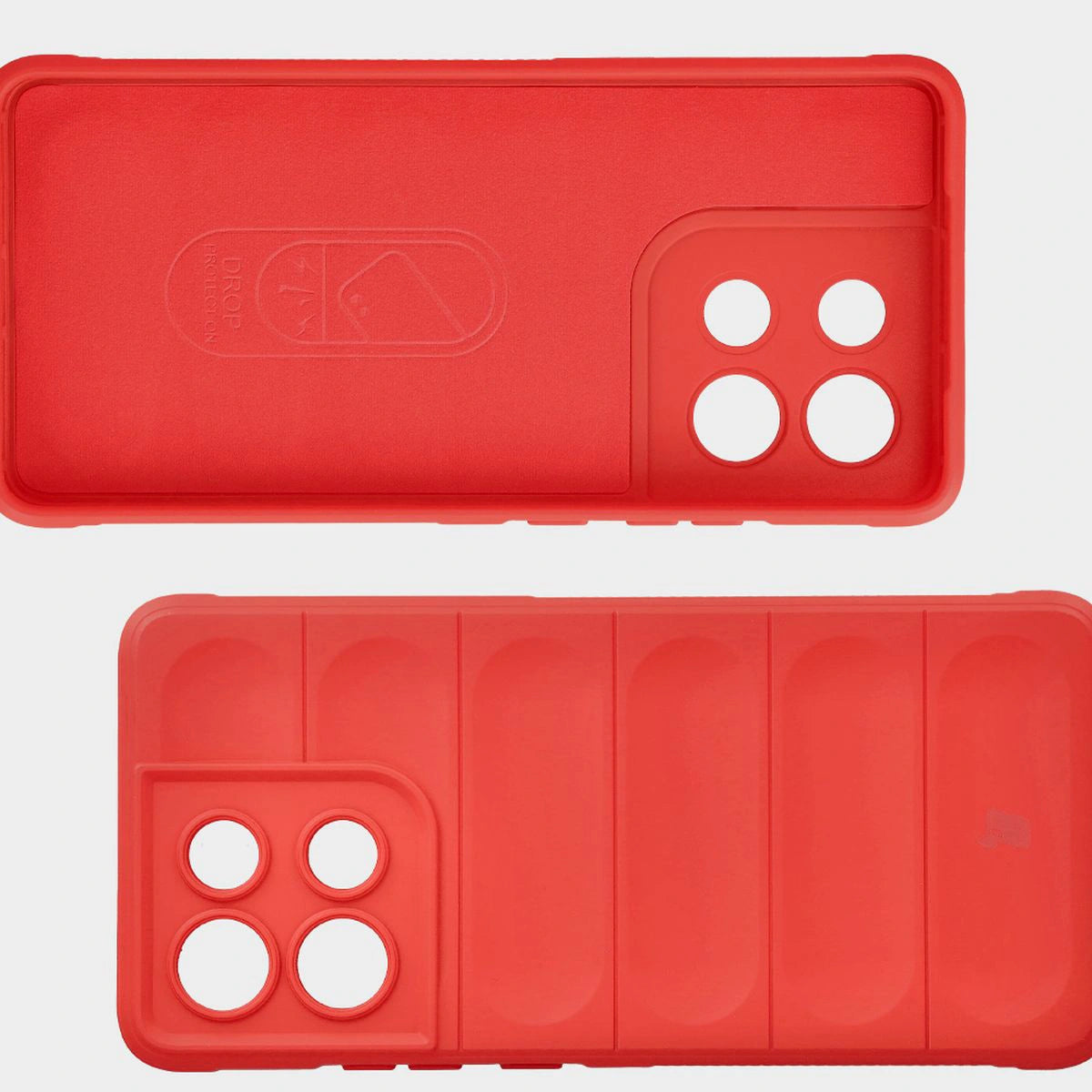 Robuste Handyhülle + gehärtetem Glas für Motorola Moto G86 5G / G86 Power 5G, Bizon Tur Pack, Rot