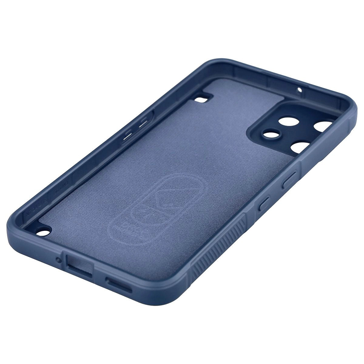Robuste Handyhülle + gehärtetem Glas für Nothing Phone (3a) Lite, Bizon Tur Pack, Dunkelblau
