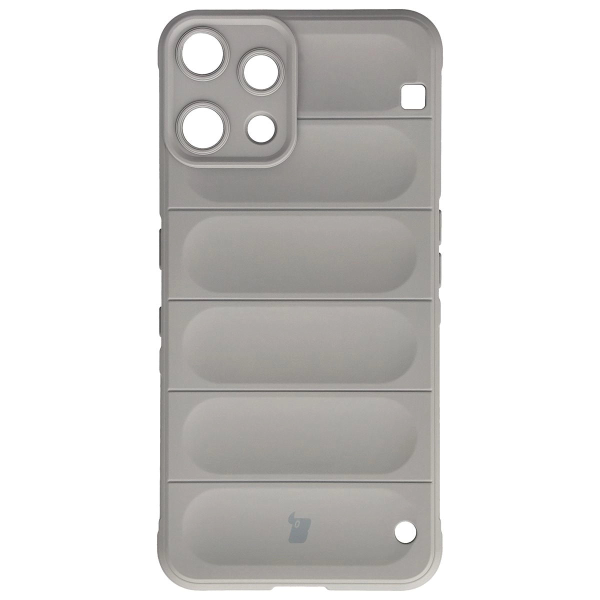 Robuste Handyhülle + gehärtetem Glas für Nothing Phone (3a) Lite, Bizon Tur Pack, Hellgrau