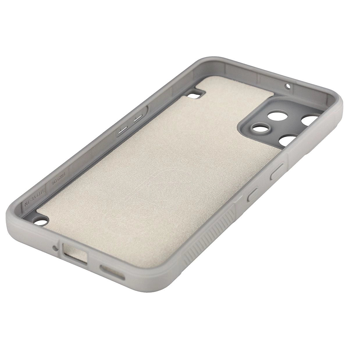 Robuste Handyhülle + gehärtetem Glas für Nothing Phone (3a) Lite, Bizon Tur Pack, Hellgrau