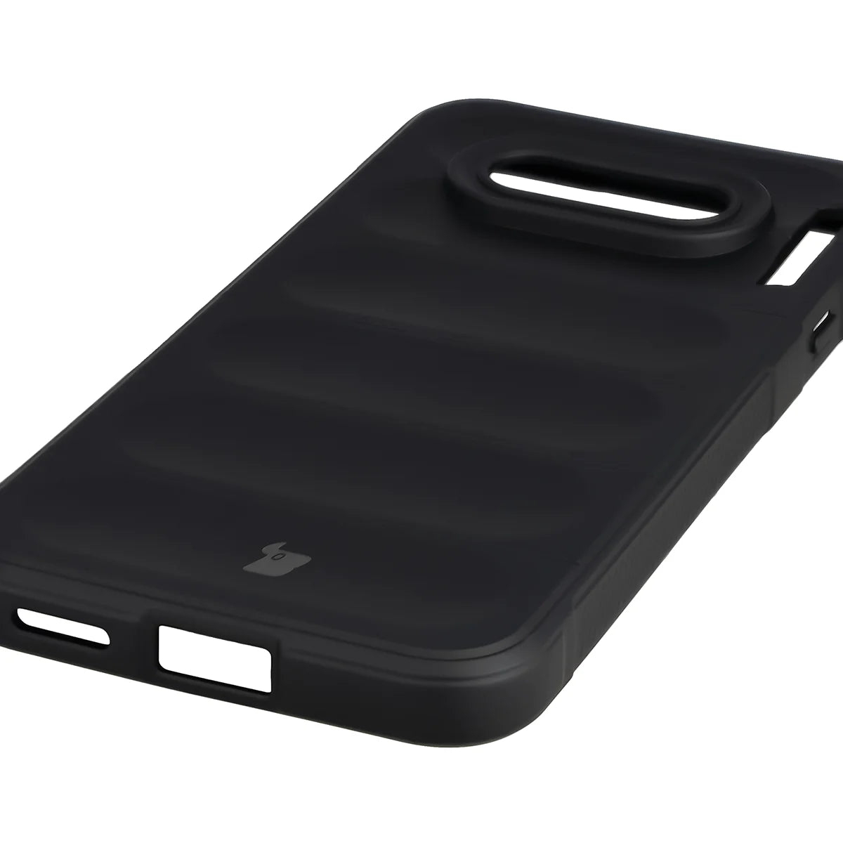 Robuste Handyhülle + gehärtetem Glas für Nothing Phone (4a), Bizon Tur Pack, Schwarz