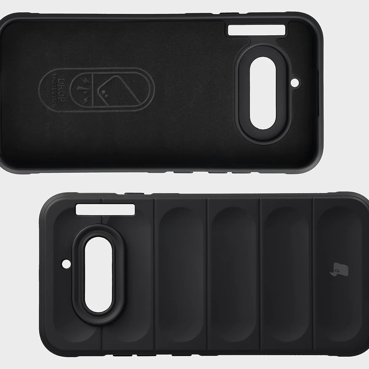 Robuste Handyhülle + gehärtetem Glas für Nothing Phone (4a), Bizon Tur Pack, Schwarz
