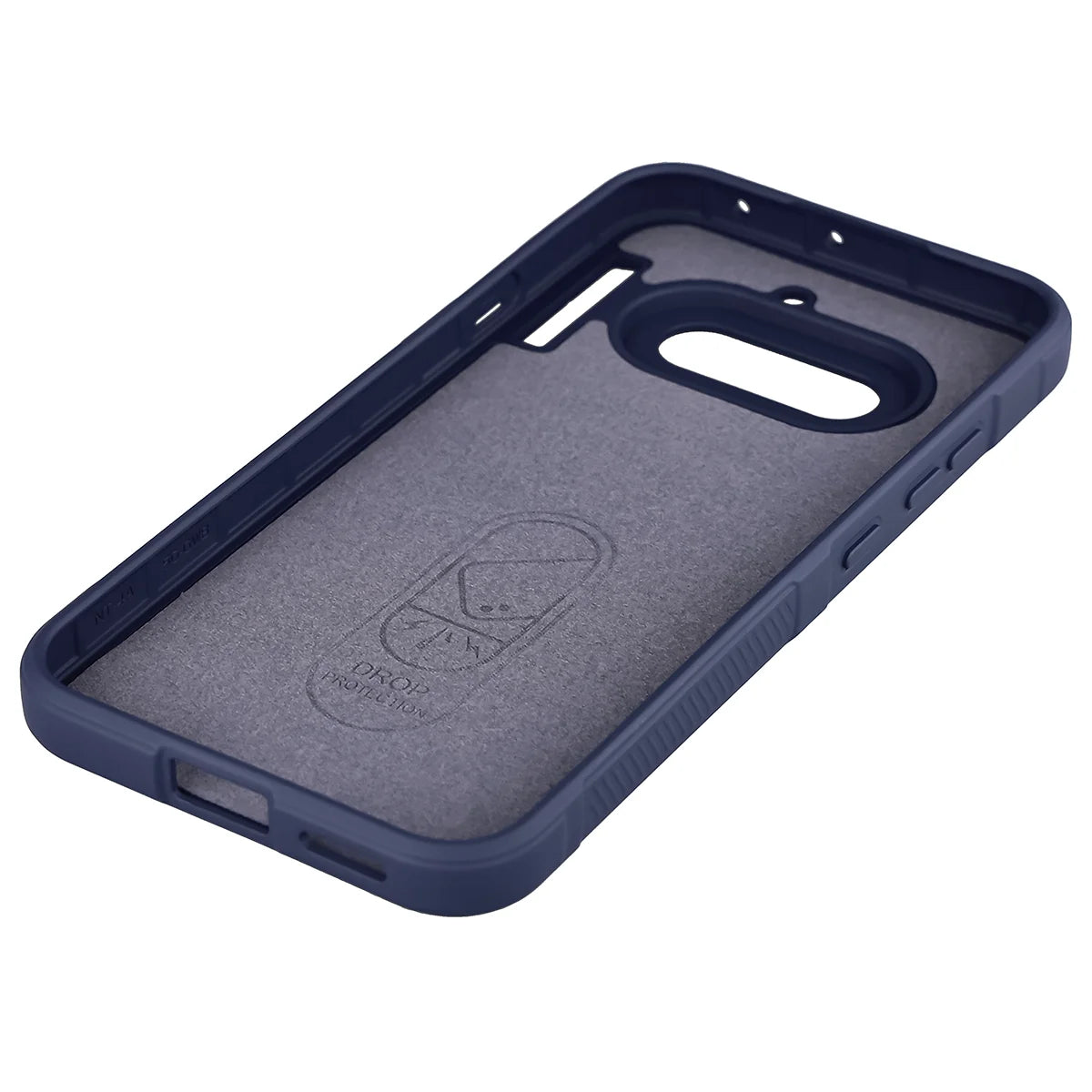 Robuste Handyhülle + gehärtetem Glas für Nothing Phone (4a), Bizon Tur Pack, Dunkelblau