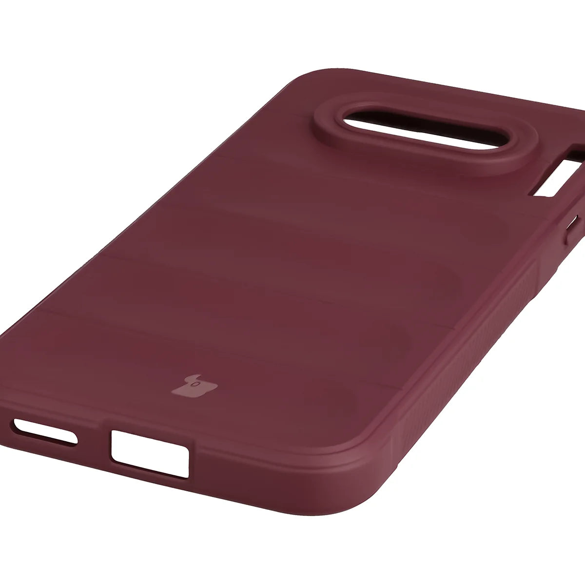 Robuste Handyhülle + gehärtetem Glas für Nothing Phone (4a), Bizon Tur Pack, Burgunderrot