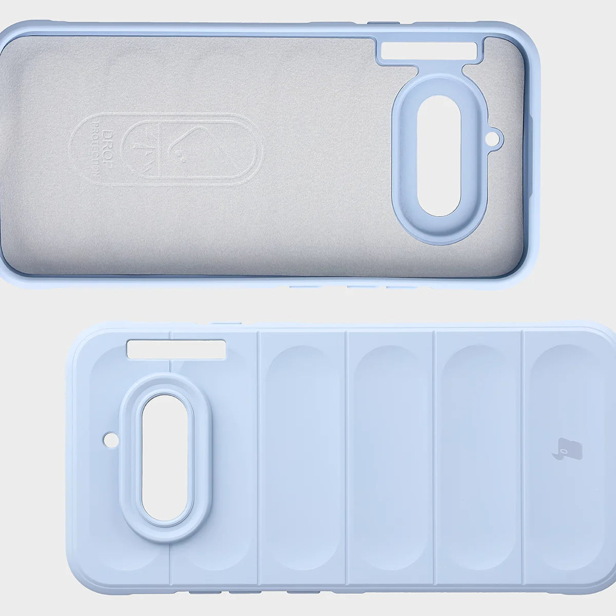 Robuste Handyhülle + gehärtetem Glas für Nothing Phone (4a), Bizon Tur Pack, Hellblau
