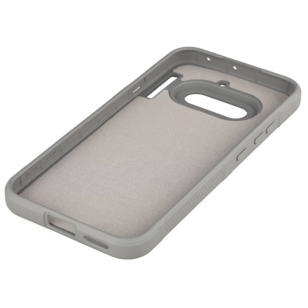 Robuste Handyhülle + gehärtetem Glas für Nothing Phone (4a), Bizon Tur Pack, Hellgrau