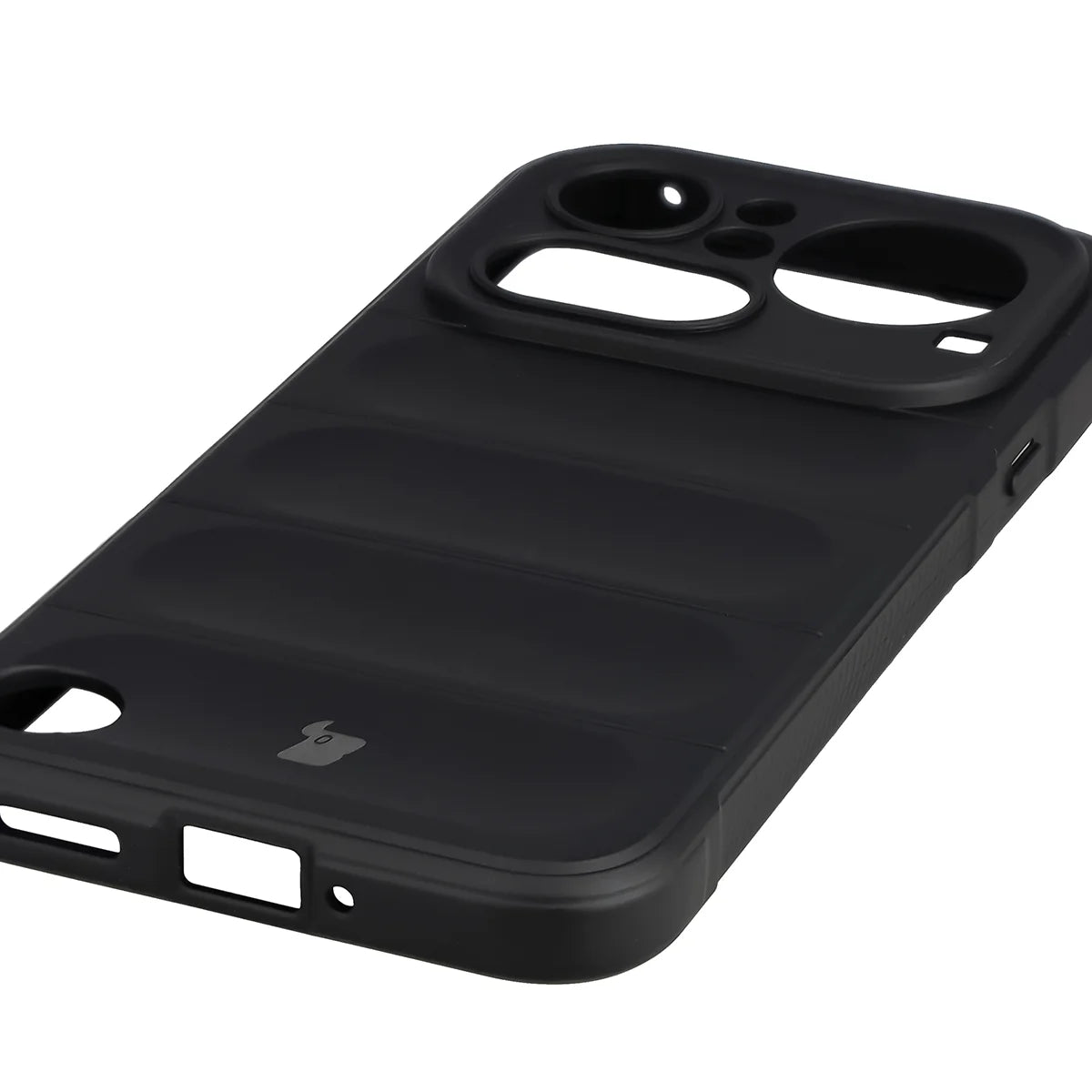 Robuste Handyhülle + gehärtetem Glas für Nothing Phone (4a) Pro, Bizon Tur Pack, Schwarz
