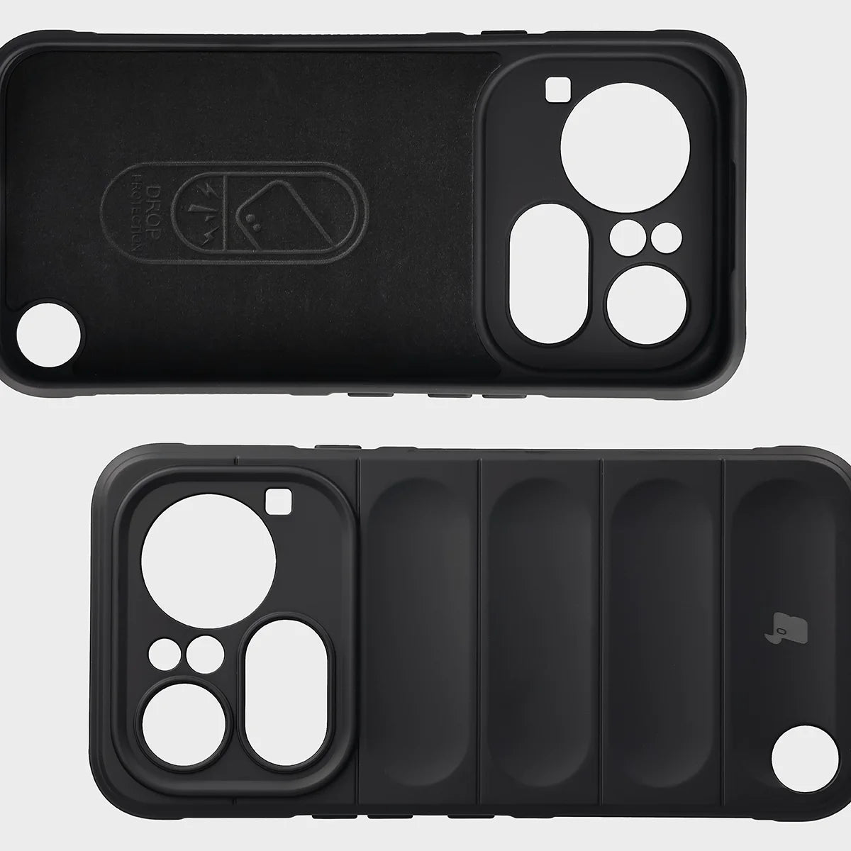 Robuste Handyhülle + gehärtetem Glas für Nothing Phone (4a) Pro, Bizon Tur Pack, Schwarz