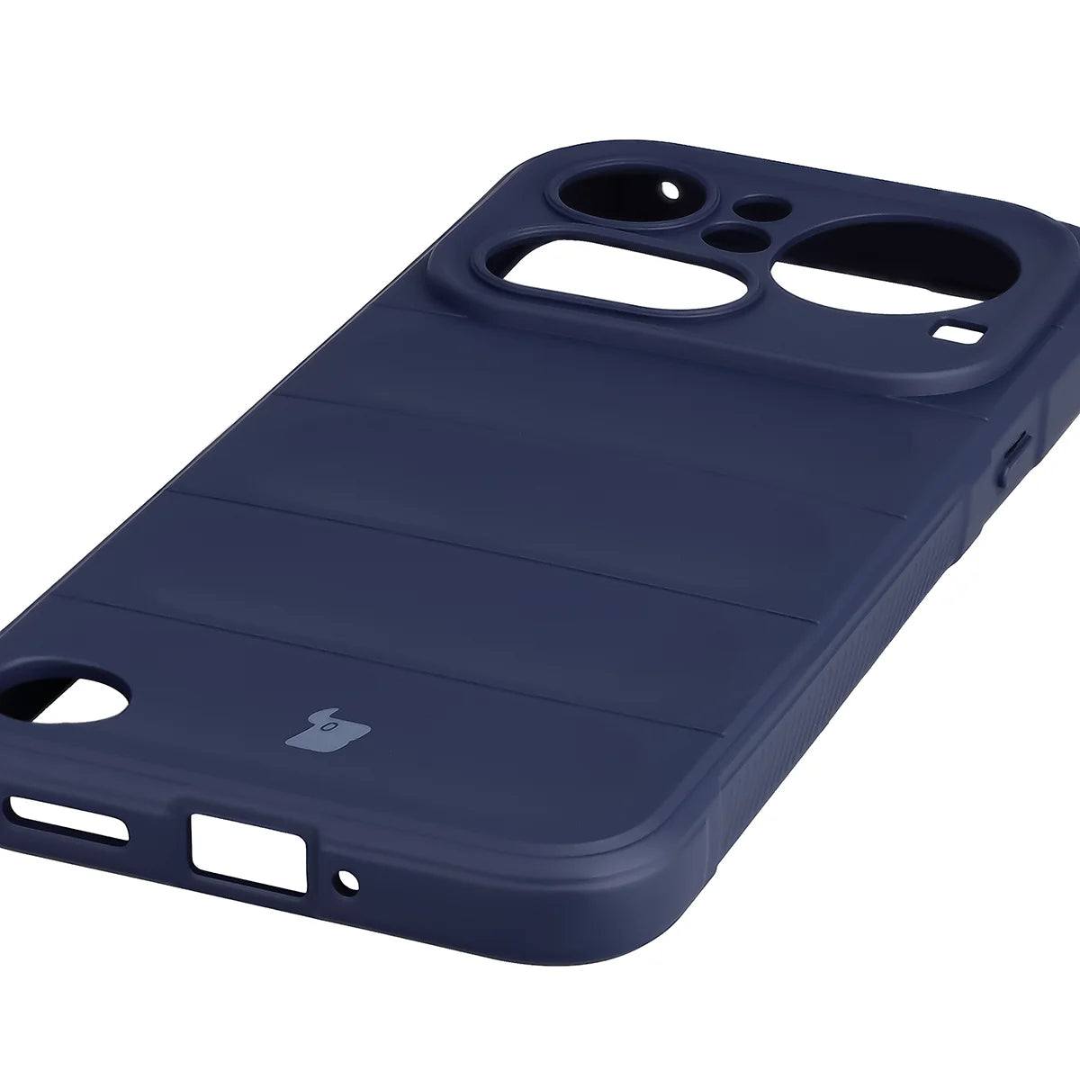 Robuste Handyhülle + gehärtetem Glas für Nothing Phone (4a) Pro, Bizon Tur Pack, Dunkelblau