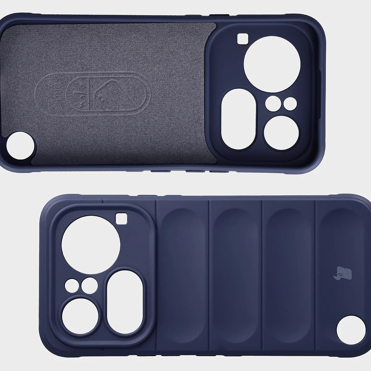 Robuste Handyhülle + gehärtetem Glas für Nothing Phone (4a) Pro, Bizon Tur Pack, Dunkelblau