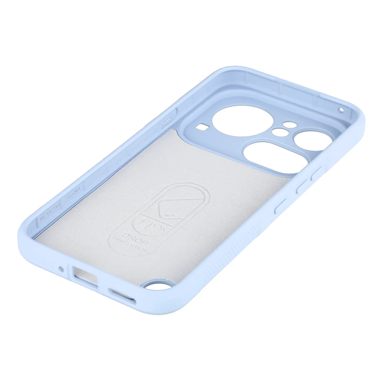 Robuste Handyhülle + gehärtetem Glas für Nothing Phone (4a) Pro, Bizon Tur Pack, Hellblau
