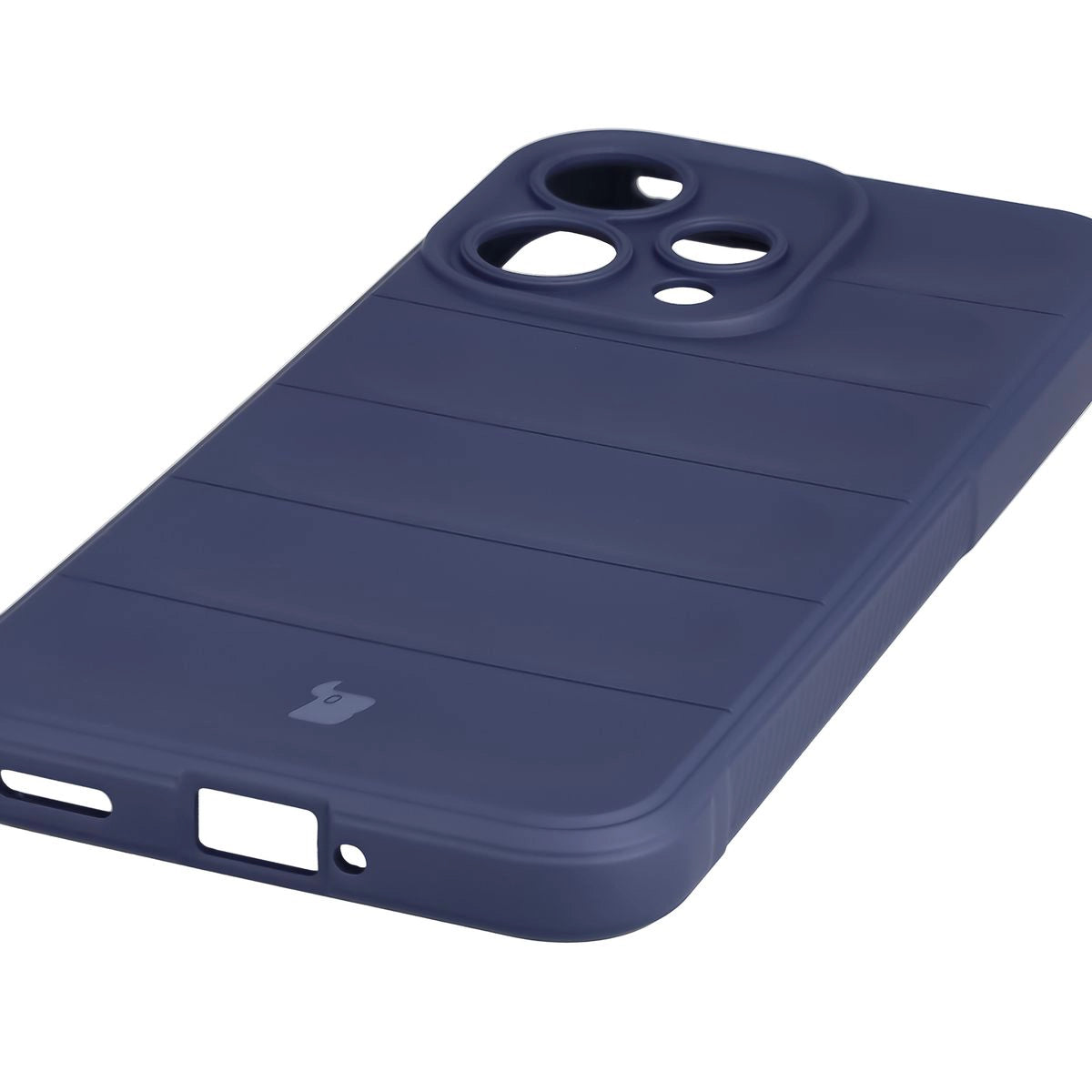 Robuste Handyhülle + gehärtetem Glas für Oppo Reno 15, Bizon Tur Pack, Dunkelblau