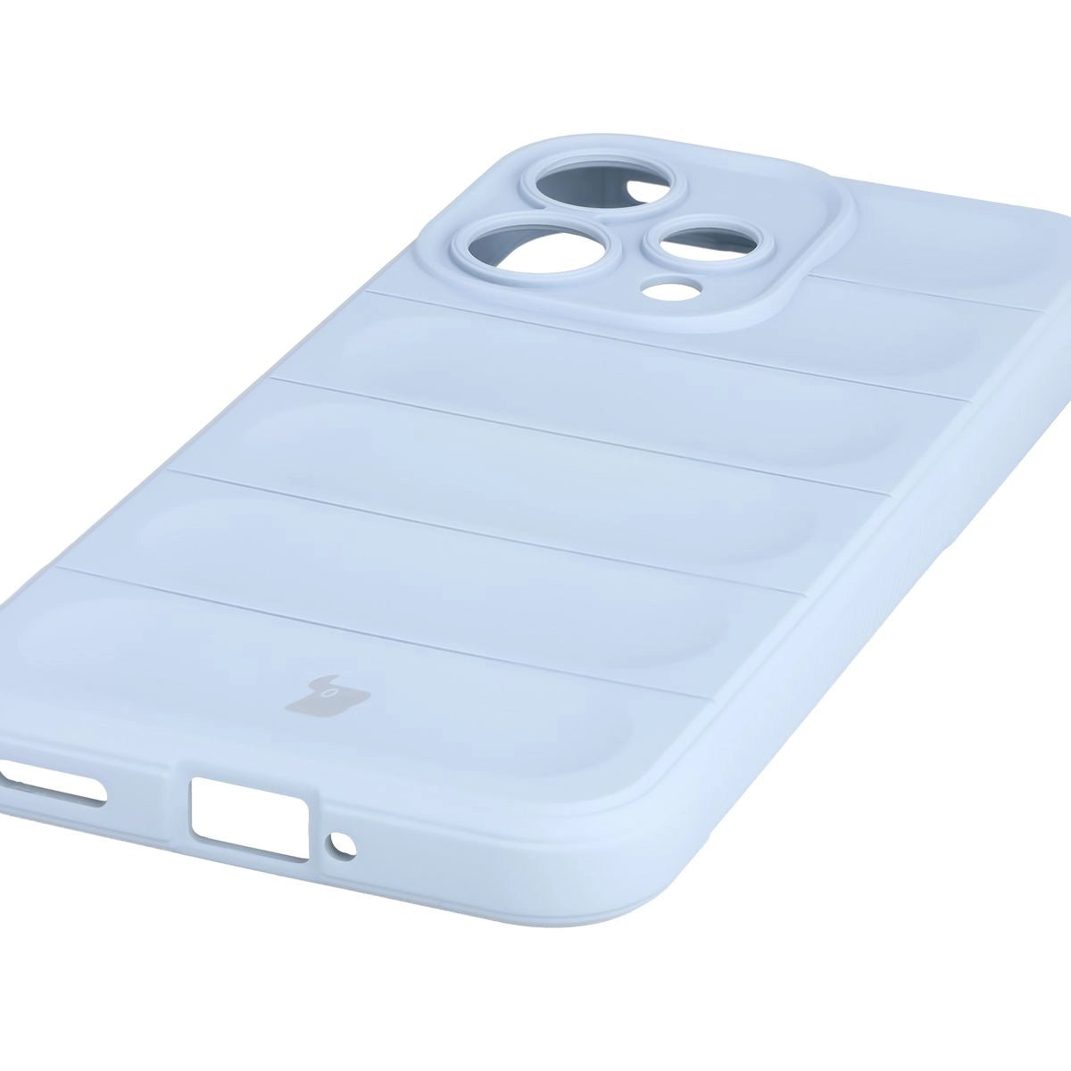 Robuste Handyhülle + gehärtetem Glas für Oppo Reno 15, Bizon Tur Pack, Hellblau