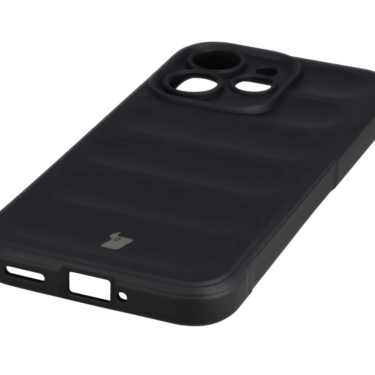 Robuste Handyhülle + gehärtetem Glas für Oppo Reno 15 Pro, Bizon Tur Pack, Schwarz