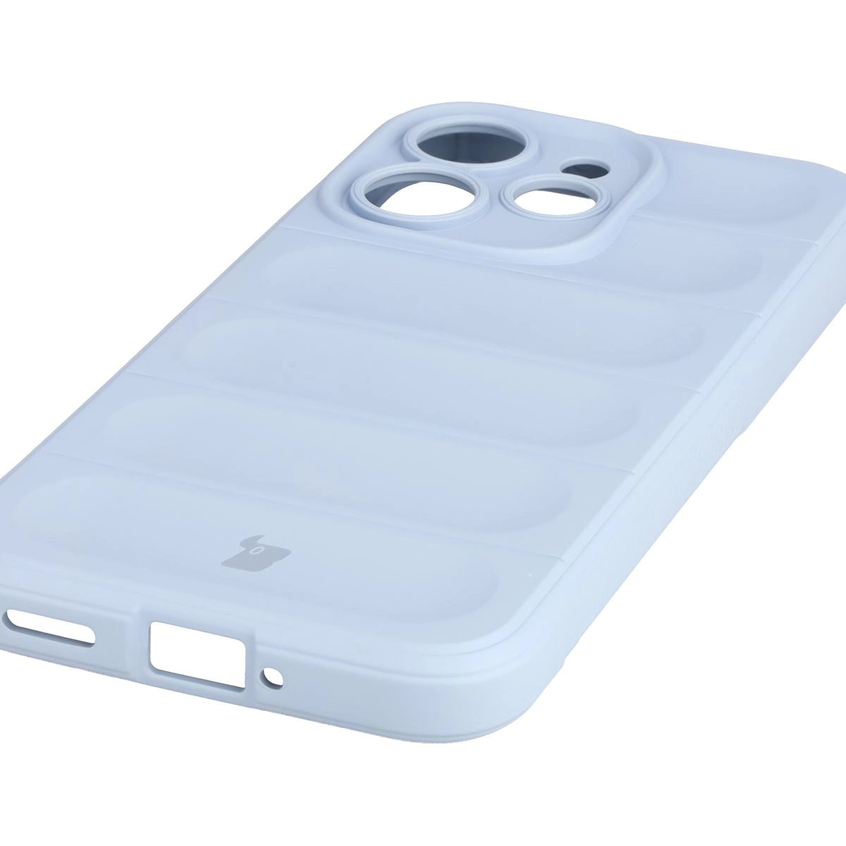 Robuste Handyhülle + gehärtetem Glas für Oppo Reno 15 Pro, Bizon Tur Pack, Hellblau