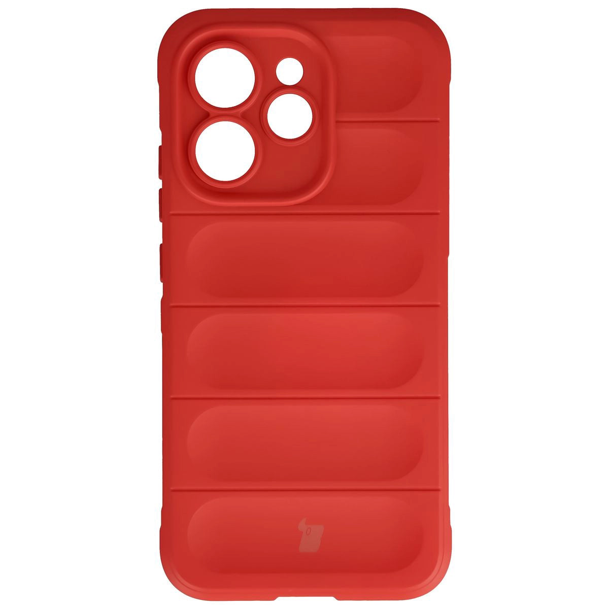 Robuste Handyhülle + gehärtetem Glas für Oppo Reno 15 Pro, Bizon Tur Pack, Rot