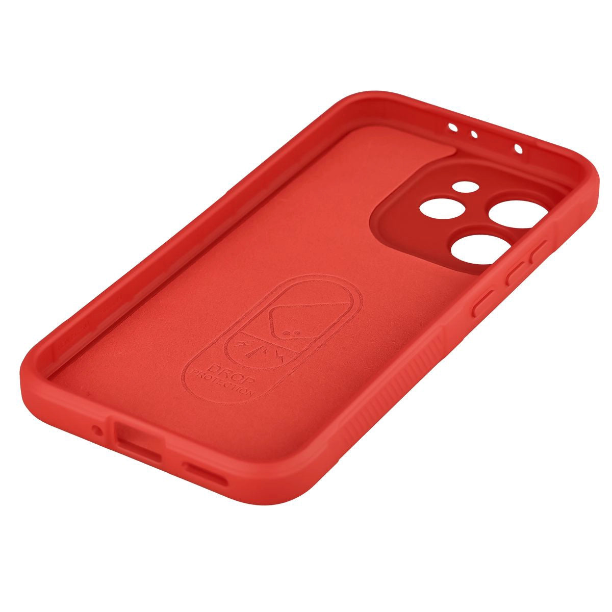 Robuste Handyhülle + gehärtetem Glas für Oppo Reno 15 Pro, Bizon Tur Pack, Rot