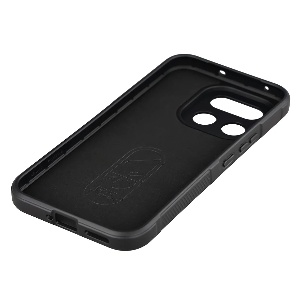 Robuste Handyhülle + gehärtetem Glas für Realme 16 Pro 5G, Bizon Tur Pack, Schwarz