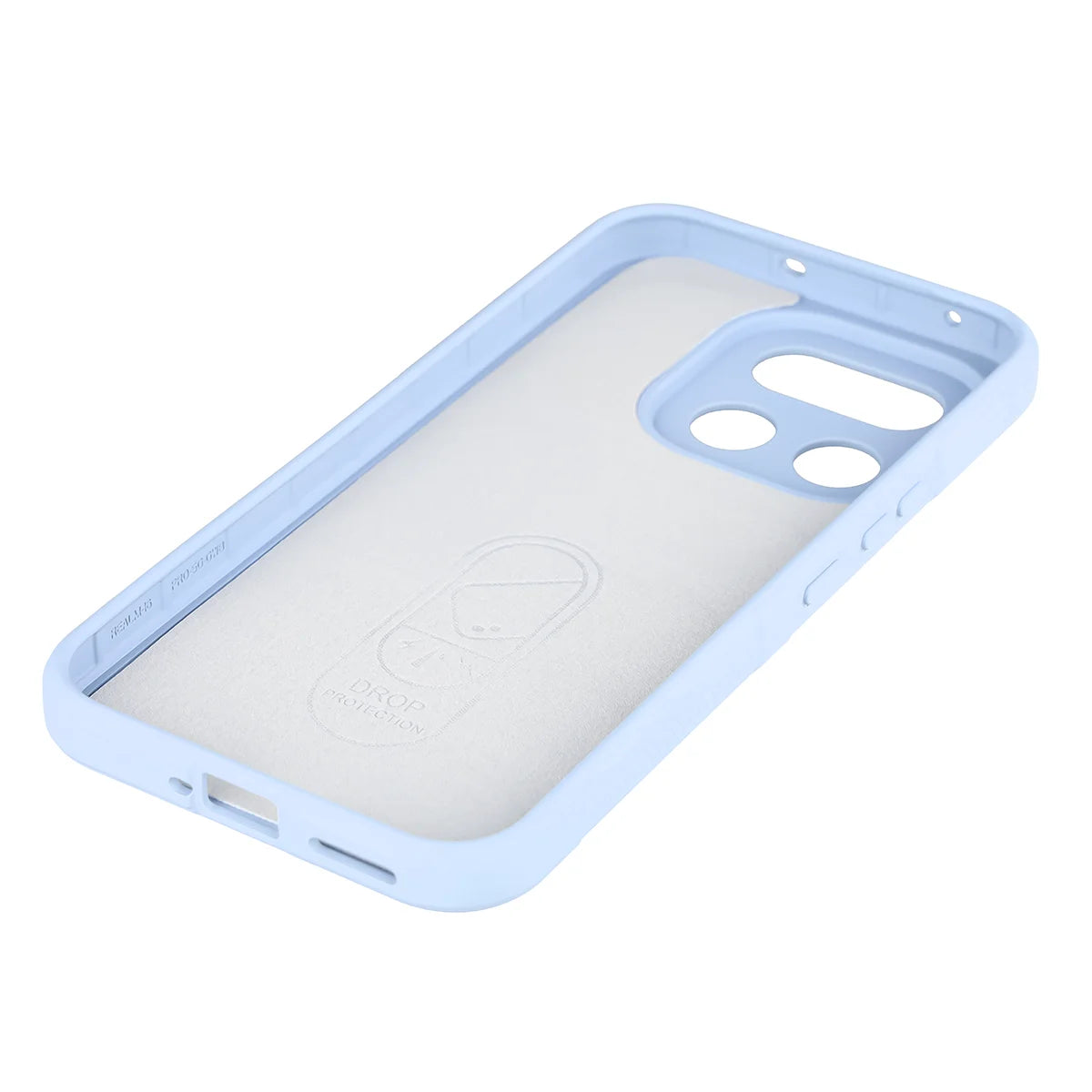 Robuste Handyhülle + gehärtetem Glas für Realme 16 Pro 5G, Bizon Tur Pack, Hellblau