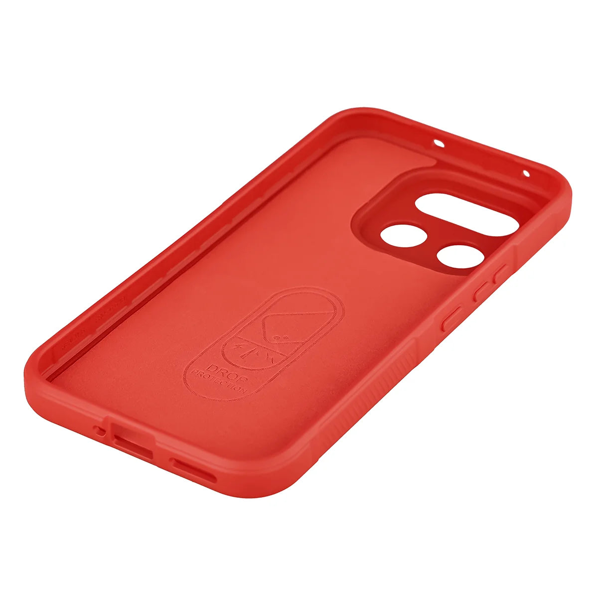 Robuste Handyhülle + gehärtetem Glas für Realme 16 Pro 5G, Bizon Tur Pack, Rot
