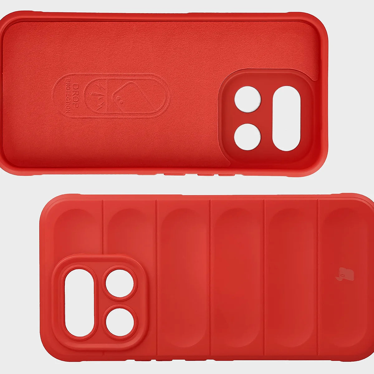 Robuste Handyhülle + gehärtetem Glas für Realme 16 Pro 5G, Bizon Tur Pack, Rot