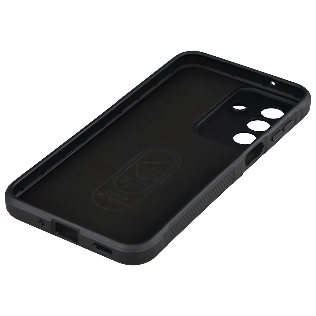 Robuste Handyhülle + gehärtetem Glas für Galaxy A27 5G, Bizon Tur Pack, Schwarz