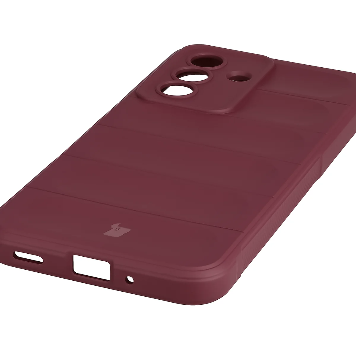 Robuste Handyhülle + gehärtetem Glas für Galaxy A27 5G, Bizon Tur Pack, Burgunderrot