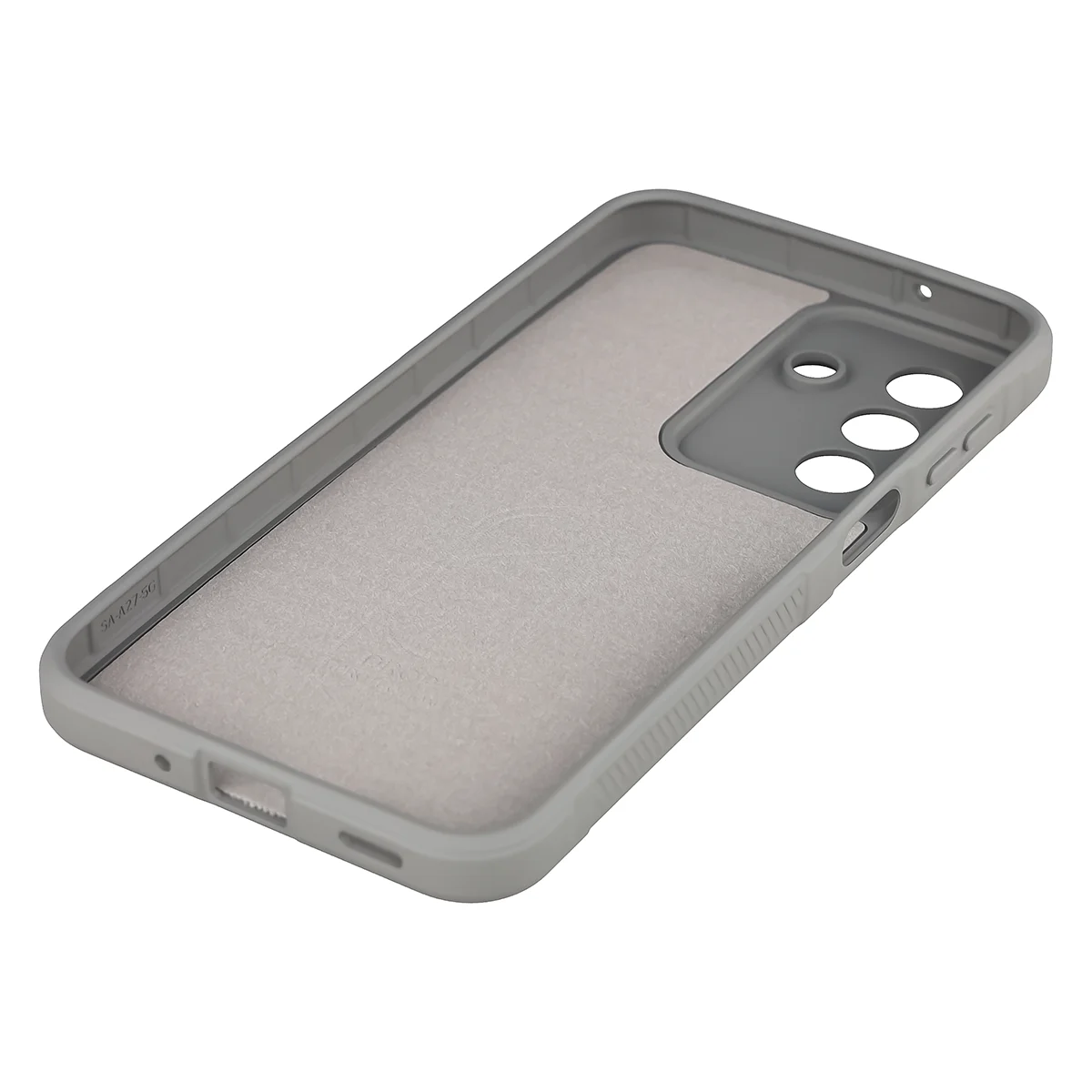 Robuste Handyhülle + gehärtetem Glas für Galaxy A27 5G, Bizon Tur Pack, Hellgrau