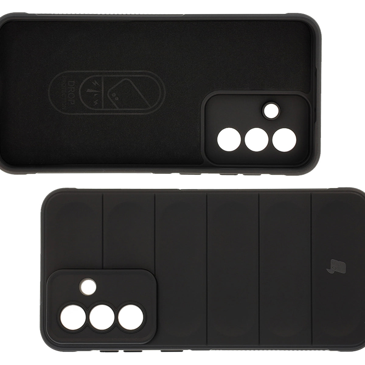 Robuste Handyhülle + gehärtetem Glas für Galaxy A36 5G / A56 5G, Bizon Tur Pack, Schwarz